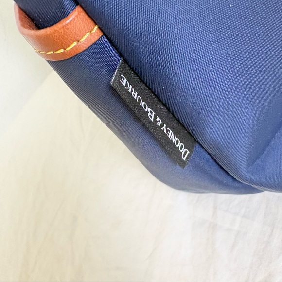 Dooney & Bourke Wayfarer Nylon Zip Sac Hobo Bag Purse Vachetta Leather Trim - Picture 12 of 17